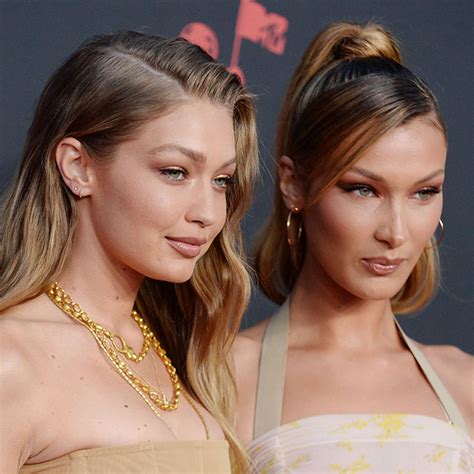 gigi hadid naked|Gigi and Bella Hadid pose completely nude for Versace